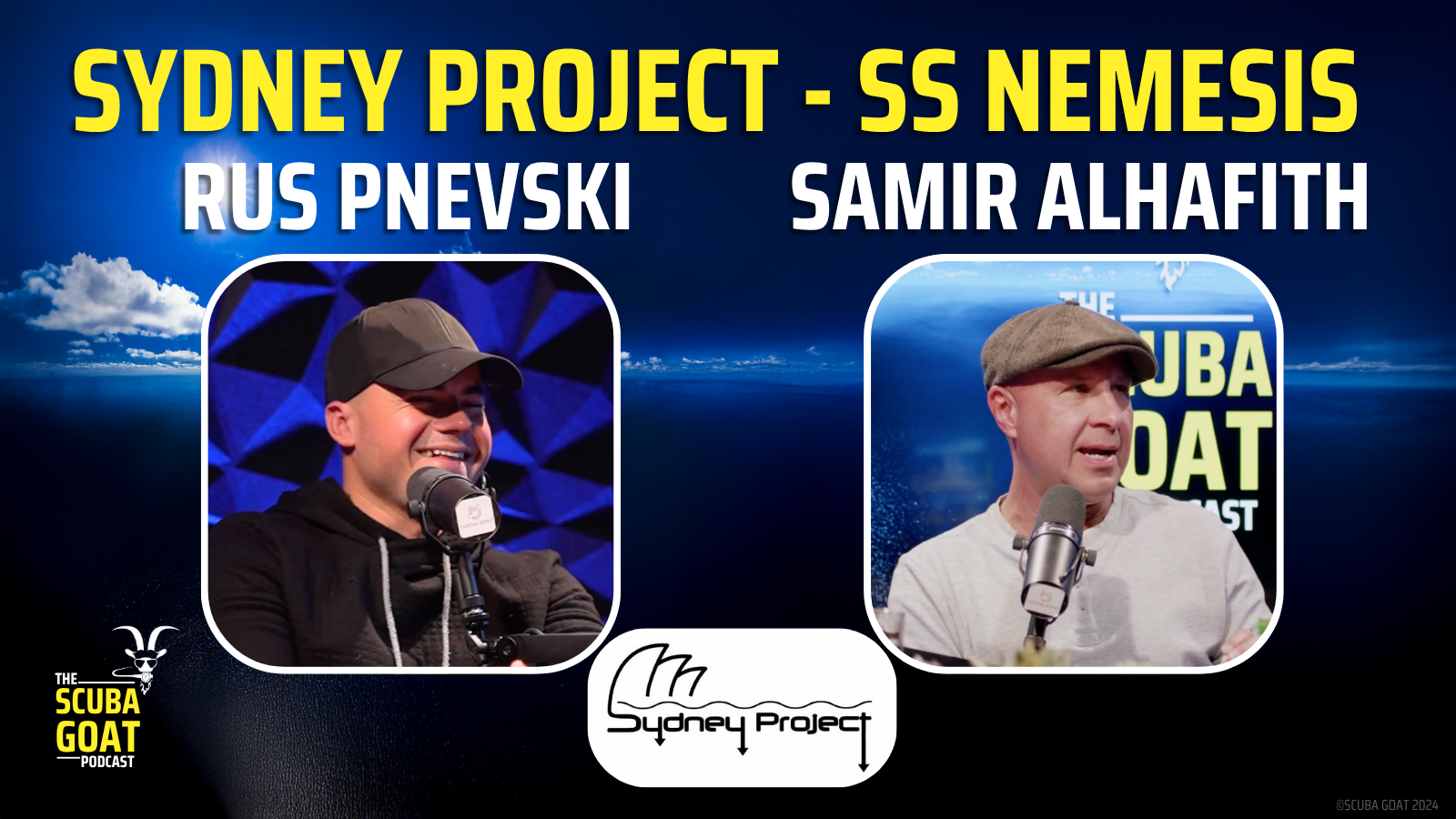 Load video: Scuba GOAT Podcast with Rus Pnevski and Samir Alhafith